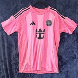 Inter Miami Pink Striped Soccer Jersey